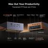 imageUGREEN Maxidok Thunderbolt 5 Dock Revodok 17 in 1 120Gbps M2 SSD Slot 3TBT5 Single 8KDual 6K240W Total Charging 25G SD 40 35mm Audio Docking Station for MacBooks amp Windows Laptops