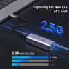 imageUGREEN USB C to Ethernet Adapter 25G for Laptop Aluminum Bundle With USB to Ethernet