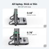 imageUGREEN Vertical Laptop Stand Holder for Desk Bundle Gray and Silver