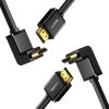 imageUGREEN HDMI Cable Right Angle 4K 90 Degree HDMI Cord High Speed Down Angle HDMI 20 Cable 4K60Hz HD 3D 1080P ARC Compatible for Laptop Monitor Nintendo Switch Xbox PS5 PC TV 33FT 66FT