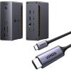 imageUGREEN Revodok Max Thunderbolt 5 Dock 13in1 120Gbps 8K amp Dual 6K60Hz 140W Charging Bundle with USB C to HDMI Cable 4K60Hz 66FT Thunderbolt 43 to HDMI for Home Office