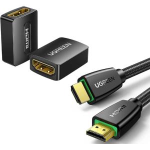 imageUGREEN 2 Pack HDMI Coupler Bundle with 4K HDMI Cable