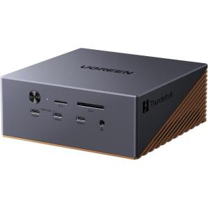 imageUGREEN Maxidok Thunderbolt 5 Dock Revodok 17 in 1 120Gbps M2 SSD Slot 3TBT5 Single 8KDual 6K240W Total Charging 25G SD 40 35mm Audio Docking Station for MacBooks amp Windows Laptops