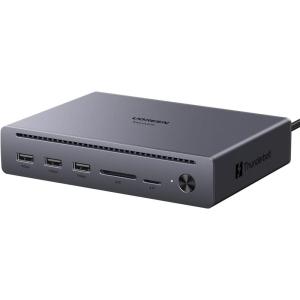 imageUGREEN Maxidok Thunderbolt 5 Hub Revodok 10 in 1 120Gbps with 3TBT5 Single 8K  Dual 6K 140W Total Power DP21 Gigabit Ethernet SDTF 30 Docking Station for MacBooks and Windows Laptops