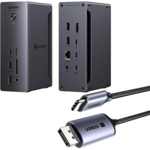 imageUGREEN Thunderbolt 4 Dock Bundle with UGREEN USB C to DisplayPort 14 Cable