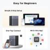 imageUGREEN NAS DH4300 Plus 4Bay Desktop NAS Diskless Bundle with Cat 8 Ethernet Cable 6FT High Speed Braided 40Gbps 2000Mhz Network Cord