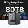 imageUGREEN NAS DXP4800 Pro 4Bay Desktop NAS Intel Core i31315U 6Core CPU 8GB DDR5 RAM Builtin 128G SSD 1x 10GbE 1x 25GbE 2X M2 NVMe Slots 4K HDMI Network Attached Storage DisklessDXP2800 2Bay  Diskless
