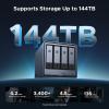 imageUGREEN NAS DXP4800 Pro 4Bay Desktop NAS Intel Core i31315U 6Core CPU 8GB DDR5 RAM Builtin 128G SSD 1x 10GbE 1x 25GbE 2X M2 NVMe Slots 4K HDMI Network Attached Storage DisklessDXP4800 Pro 4Bay Diskless