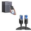imageUGREEN NAS DH4300 Plus 4Bay Desktop NAS Diskless Bundle with Cat 8 Ethernet Cable 6FT High Speed Braided 40Gbps 2000Mhz Network Cord