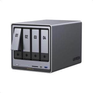imageUGREEN NAS DXP4800 Pro 4Bay Desktop NAS Intel Core i31315U 6Core CPU 8GB DDR5 RAM Builtin 128G SSD 1x 10GbE 1x 25GbE 2X M2 NVMe Slots 4K HDMI Network Attached Storage DisklessDXP4800 Pro 4Bay Diskless