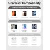 imageUGREEN 25W Magnetic Wireless Charger Stand Qi22 Certified MagSafe Compatible 2 in 1 Charging Station for iPhone 17 16 15 and AirPods Pro Pixel Office Desk Accessories BlackWhite