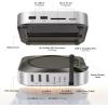 imageUGREEN Mac mini M4 Dock amp Stand with NVMe SSD Enclosure 3 USB A 10Gbps USB C Data Port SD Card Reader for Mac mini M4 M4 Pro