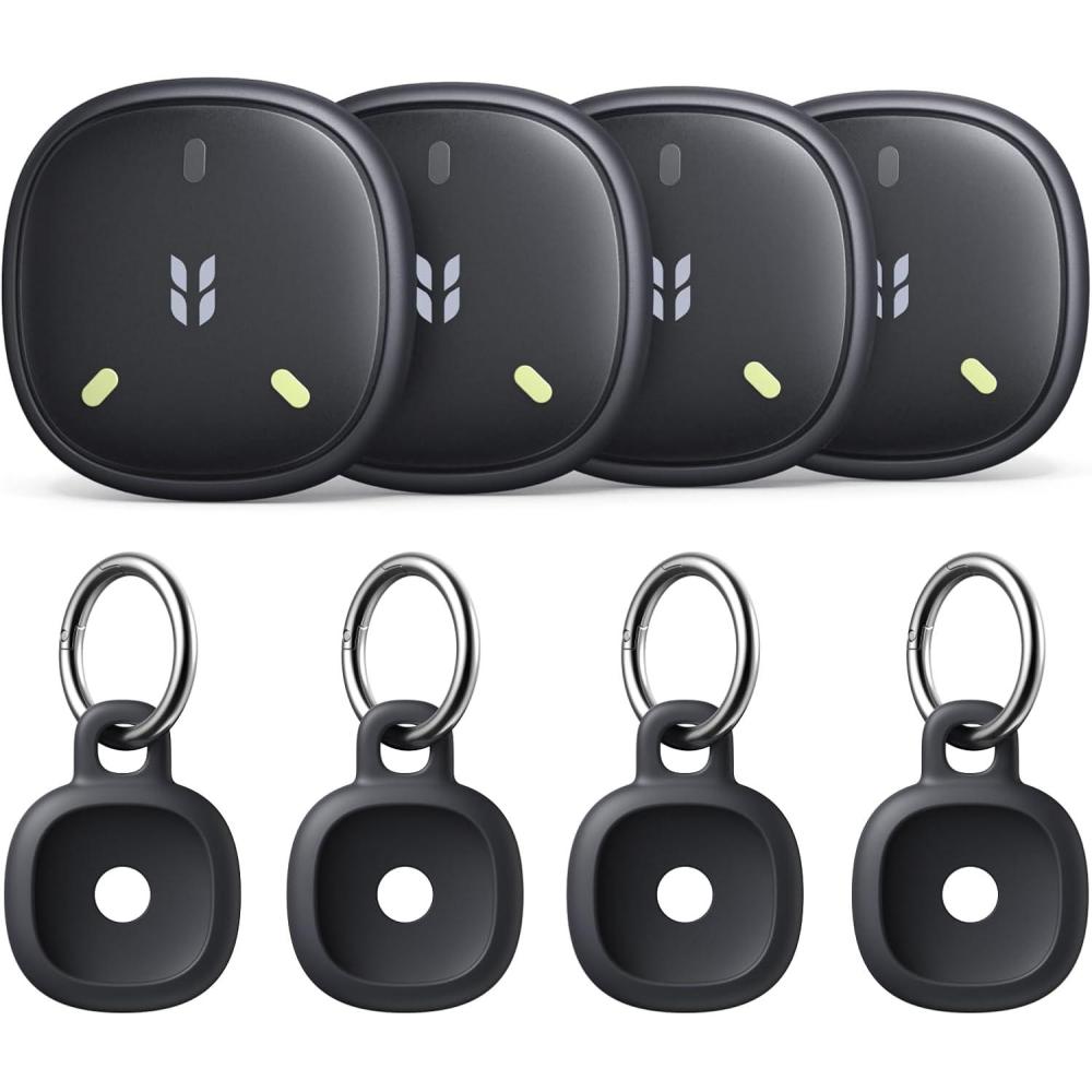 imageUGREEN FineTrack Mini2 Air Tracker Tags iOS Only 4 PackBluetooth Tracker Compatible with Apple Find My57 Year Battery Life Item Finder Smart Tag for KeysLuggage