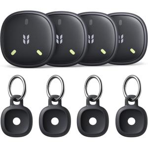imageUGREEN FineTrack Mini2 Air Tracker Tags iOS Only 4 PackBluetooth Tracker Compatible with Apple Find My57 Year Battery Life Item Finder Smart Tag for KeysLuggage