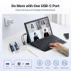 imageUGREEN USB C to 35mm Audio Adapter Headphone Jack DAC Mic HiFi Right Angle Dongle Bundle Magnetic USB C to 35mm Audio Adapter and PD 60W Charger 2 in 1