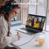 imageUGREEN USB Type C to Headphone Adapter Right Angle USB C to 35mm Audio Adapter Bundle with 35mm Audio Cable Braided 4Pole