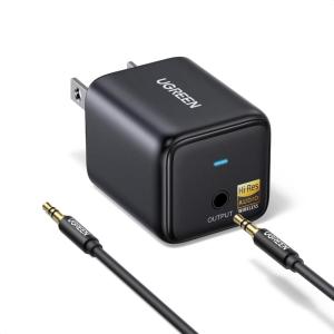 imageUGREEN Bluetooth 60 LDAC Audio Adapter for TV Home Speakers HighResolution Wireless Audio Bluetooth Receiver Add Bluetooth Wireless to AUXRCA Stereo Systems Plug amp Play and Dual Device Pairing