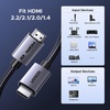 image:imageUGREEN 16K HDMI 22 Cable 96Gbps 66FT Ultra High Speed HDMI Cord Aluminum 4K480Hz 12K120Hz 8K240Hz HDCP 22amp23 Lip eARC HDR 10 Compatible with PS5BlurayRoku TVSwitch 2Mac mini M4