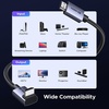 image:imageUGREEN 8K 10K 90 Degree HDMI Cable 48Gbps 66FT Ultra High Speed Right Angle HDMI 21 Braided Cord 4K240Hz 8K60Hz HDCP 22amp23 eARC HDR 10 Compatible with PS5BlurayRoku TVSwitch 2Mac mini66FT