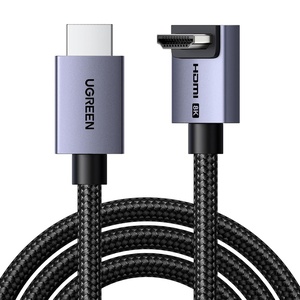 image:imageUGREEN 8K 10K 90 Degree HDMI Cable 48Gbps 66FT Ultra High Speed Right Angle HDMI 21 Braided Cord 4K240Hz 8K60Hz HDCP 22amp23 eARC HDR 10 Compatible with PS5BlurayRoku TVSwitch 2Mac mini33FT