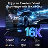image:imageUGREEN 16K60Hz 66FT 80Gbps Right Angle DisplayPort Cable DP 21 Cord 8K240Hz 4K240Hz High Speed Braid with 3D HDR HDCP23 DSC12a FreeSync GSync Compatible with PC Graphics RTX 5090 4090 HDTV33FT
