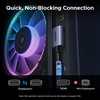 image:imageUGREEN 16K60Hz 66FT 80Gbps Right Angle DisplayPort Cable DP 21 Cord 8K240Hz 4K240Hz High Speed Braid with 3D HDR HDCP23 DSC12a FreeSync GSync Compatible with PC Graphics RTX 5090 4090 HDTV66FT