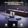 image:imageUGREEN Magnetic Wireless USB C Transmitter and HDMI Receiver 1080P60Hz Plug amp Play 5G Transmission for Video and Audio Output for iPhonePCMacBookCameraLaptopTablet to TVMonitor 164FT50m