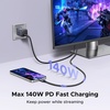 image:imageUGREEN USB C to HDMI Cable with 140W PD Fast Charging Adapter 8K60Hz 4K240Hz 2in1 Thunderbolt Unidirectional Type C to HDMI Compatible with iPhone SteamDeck MacBook iPad Galaxy S26 XPS 66FT