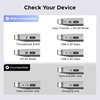image:imageUGREEN USB C to HDMI Cable with 140W PD Fast Charging Adapter 8K60Hz 4K240Hz 2in1 Thunderbolt Unidirectional Type C to HDMI Compatible with iPhone SteamDeck MacBook iPad Galaxy S26 XPS 66FT