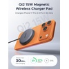 image:imageUGREEN 15W Fast Wireless Charging Pad Qi2 Certified Magnetic Wireless Charger MagSafe Compatible for iPhone 171615141312 Series Strong Magnetic Alignment 5FT USBC Cable 1 Pack No Adapter