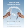image:imageUGREEN MagFlow 10000mAh Power Bank Qi2 25W Certified Wireless Charging Magnetic Portable Charger for MagSafe with Builtin Cable 30W USBC Battery Pack for iPhone 17 Pro Max1615141312 GreyBlue