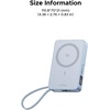 image:imageUGREEN MagFlow 10000mAh Power Bank Qi2 25W Certified Wireless Charging Magnetic Portable Charger for MagSafe with Builtin Cable 30W USBC Battery Pack for iPhone 17 Pro Max1615141312 GreyBlue