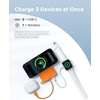 image:imageUGREEN MagFlow 10000mAh Power Bank Qi2 25W Certified Wireless Charging Magnetic Portable Charger for MagSafe with Builtin Cable 30W USBC Battery Pack for iPhone 17 Pro Max1615141312 GreyOrange