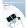 image:imageUGREEN MagFlow 10000mAh Power Bank Qi2 25W Certified Wireless Charging Magnetic Portable Charger for MagSafe with Builtin Cable 30W USBC Battery Pack for iPhone 17 Pro Max1615141312 GreyBlue