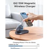 image:imageUGREEN Qi2 15W 2in1 Wireless Charger MagSafe Compatible Fast Charging Station for iPhone 171615141312 and AirPods Compact Magnetic Charging Stand