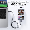 image:imageUGREEN 2Item Bundle Nexode Air 45W GaN USB C Wall Charger Block Foldable Plug Travel Size  100W PD Fast Charging USB C to USB C Braided Cable for iPhone 17 16 MacBook Air Galaxy S26 iPad