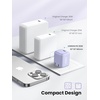 image:imageUGREEN 30W USBC Charger Bundle White  Light Purple Fast Charger Combo Compatible with iPhone 16151413 Galaxy S25S24 iPad MacBook Air Pixel