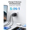 image:imageUGREEN 5Port 45W USB C Charger Block PDPPSQC 45 Watt Fast Charging GaN Charger with 4 USB C Port for iPhone 171615 Galaxy S26S25S24S23 Pixel 1098 iPad MacBook NeoAir and More