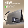 image:imageUGREEN Bundle Item 45W 3 in 1 Compact GaN Retracble Charger and Nexode 8Port GaN Power Strip Cruise Essentials