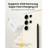 image:imageUGREEN Nexode 45W USB C Charger Black Bundle with 45W USB C Charger White