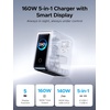 image:imageUGREEN Nexode Pro Charger 160W GaN 5Port Fast USB C Wall Charger Block TypeC Charging with Smart Display amp Touch Control Compatible for MacBook ProAir iPhone 1716 Series iPad Galaxy