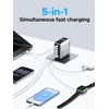 image:imageUGREEN Nexode Pro Charger 160W GaN 5Port Fast USB C Wall Charger Block TypeC Charging with Smart Display amp Touch Control Compatible for MacBook ProAir iPhone 1716 Series iPad Galaxy