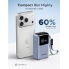 image:imageUGREEN Nexode Pro Power Bank 10000mAh 45W Compact Portable Charger Builtin USBC Cable PD Super Fast Charging Battery Pack with Digital Display for iPhone 1716 Pro Max AirGalaxy S26 Ultra GreyBlue