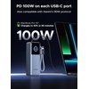 image:imageUGREEN Nexode Pro Power Bank 25000mAh 200W Laptop Portable Charger Builtin Retractable Cables TFT Smart Display PD 31 Fast Charging for MacBook ProAiriPhone 1716Samsung S26DellHP and More