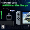 image:imageUGREEN Uno 30W USBC GaN Charger 2Pack Purple amp Black Compact Nexode Robot Fast Charger Block for iPhone 161514 Galaxy S25S24S23 Pixel 987 MacBook Air iPad Pro