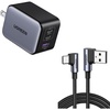 image:imageUGREEN 65W USB C Charger Bundle with 33ft USB to USB C Cable 90 Degree Compatible with iPhone 1515 Plus15 Pro15 Pro MaxSamsung Galaxy S10S10Pixel 76aLG G8G7PixelSwitch