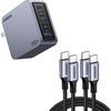 image:imageUGREEN Nexode Pro 160W USB C Charger Bundle with 100W 2Pack 3FT USB C Charger Cable for iPhone 1515 Plus15 Pro15 Pro Max MacBook Pro iPad Pro Dell XPS Samsung Galaxy S24S23S22 Ultra