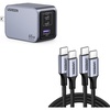 image:imageUGREEN Nexode Pro 65W USB C Charger Bundle with 100W 2Pack 3FT USB C Charger Cable for iPhone 1515 Plus15 Pro15 Pro Max MacBook Pro iPad Pro Dell XPS Samsung Galaxy S24S23S22 Ultra