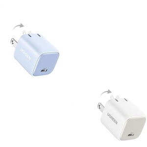 image:imageUGREEN 30W USBC Charger Bundle White  Light Purple Fast Charger Combo Compatible with iPhone 16151413 Galaxy S25S24 iPad MacBook Air Pixel