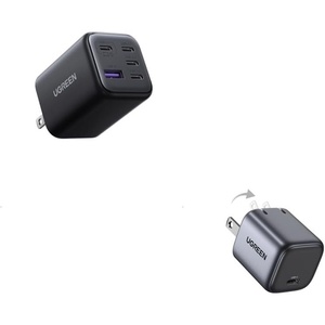 image:imageUGREEN 45W 5Port USB C Charger and 30W USB C Foldable Charger Bundle Fast Wall Chargers for Phones Tablets and USBPowered Devices